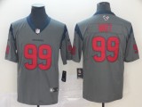 Nike Huston Texans # 99 J.J. Watt Grey Inverted Legend Men Jersey $28.88