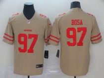 Nike San Francisco 49ers #97 Nick Bosa Gold Inverted Legend Men Jersey