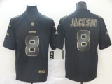 Nike Ravens #8 Lamar Jackson Black Gold Vapor Untouchable Limited Men Jersey