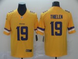 Nike Vikings #19 Adam Thielen Gold Inverted Legend Men Jersey
