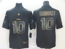 Nike Bears #10 Mitchell Trubisky Black Gold Vapor Untouchable Limited Men Jersey
