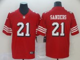 Men's San Francisco 49ers #21 Sanders Nike Red Color Rush Vapor Untouchable Limited Player Jersey