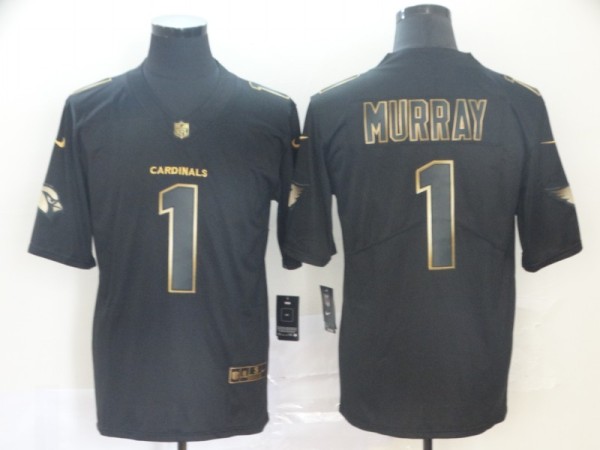 Nike Cardinals #1 Kyler Murray Black Gold Vapor Untouchable Limited Men Jersey