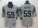 Nike Panthers #59 Luke Kuechly Sliver Inverted Legend Men Jersey