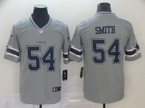 Nike Cowboys #54 Jaylon Smith Grey Inverted Legend Men Jersey