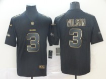 Nike Seahawks #3 Russell Black Gold Vapor Untouchable Limited Men Jersey