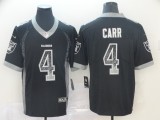 Nike Oakland Raiders #4 Carr Black Drift Fashion Color Rush Limited Jersey