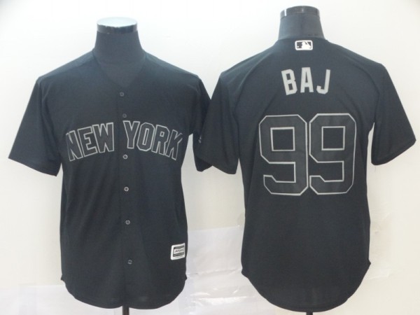 MLB Yankees #99 Aaron Judge BAJ Black 2019 Players Weekend Player Men Jersey