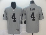 Nike Raiders #4 Derek Carr Grey Inverted Legend Men Jersey