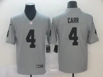 Nike Raiders #4 Derek Carr Grey Inverted Legend Men Jersey