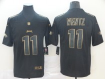 Nike Eagles #11 Carson Wentz Black Gold Vapor Untouchable Limited Men Jersey