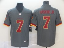 Men's Nike Washington Redskins #7 Haskins Grey Inverted Legend Men Jersey