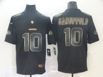 Nike 49ers #10 Jimmy Garoppolo Black Gold Vapor Untouchable Limited Men Jersey