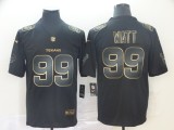 Nike Texans #99 J.J. Watt Black Gold Vapor Untouchable Limited Men Jersey