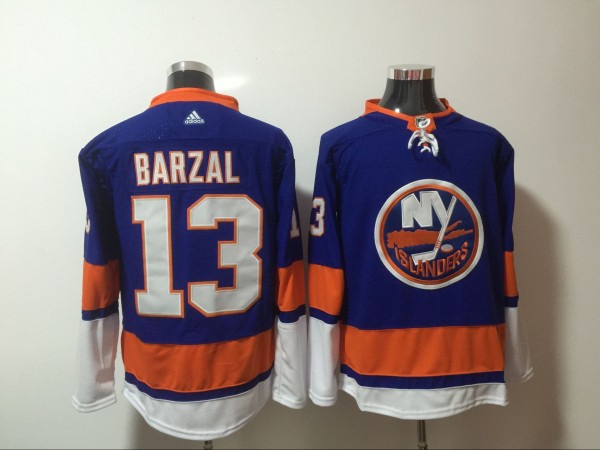 NHL Islanders #13 Mathew Barzal Blue Adidas Men Jersey