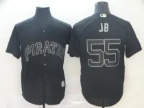 MLB Pirates #55 Josh Bell JB Black 2019 Players Weekend Player Men Jersey