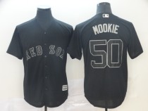 MLB Red Sox #50 Mookie Betts Mookie White 2019 Players Weekend Player Men Jersey