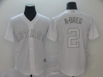 MLB Astros #2 Alex Bregman A-Breg White 2019 Players Weekend Player Men Jersey