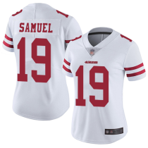 Women Nike San Francisco 49ers #19 Samuel White Vapor Untouchable Limited Jersey