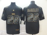 Nike Giants #26 Saquon Barkley Black Gold Vapor Untouchable Limited Men Jersey