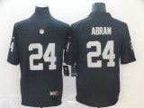 Men's Oakland Raiders #24 Johnathan Abram Black Vapor Untouchable Limited Jersey