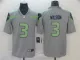 Nike Seahawks #3 Russell Wilson Grey Inverted Legend Men Jersey