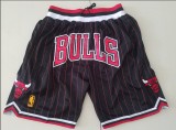 NBA Chicago Bulls Black Pinstripe Men's Shorts
