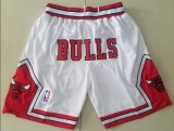 NBA Chicago Bulls White Men's Shorts