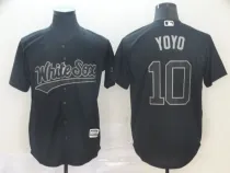MLB White Sox #10 Yoan Moncada YoYo Black 2019 Players Weekend Player Men Jersey