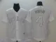 MLB Astros #4 George Springer Horhay White 2019 Players Weekend Player Men Jersey