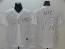 MLB Dodgers #14 Enrique Hernandez Kike White 2019 Players Weekend Player Men Jersey