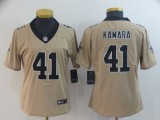 Women Nike New Orleans Saints #41 Alvin Kamara Gold Inverted Legend Jersey