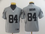 Youth Raiders #84 Antonio Brown Grey Inverted Legend Jersey