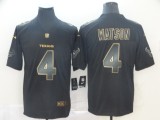 Nike Texans #4 Deshaun Watson Black Gold Vapor Untouchable Limited Men Jersey