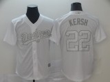 MLB Dodgers #22 Clayton Kershaw Kersh White 2019 Players Weekend Player Men Jersey