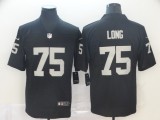 Mens NFL Oakland Raiders #75 Long Black Vapor Limited Jersey