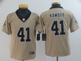 Youth New Orleans Saints #41 Alvin Kamara Gold Inverted Legend Jersey