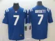 Men's Indianapolis Colts #7 Brissett Royal Blue Vapor Untouchable Limited Jersey