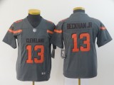 Youth Cleveland Browns #13 Odell Beckham Jr. Grey Inverted Legend Jersey