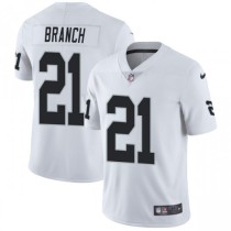 Nike Oakland Raiders #21 Branch White Vapor Untouchable Limited Jersey