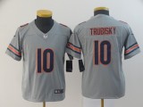 Youth Chicago Bears #10 Mitchell Trubisky Sliver Inverted Legend Jersey