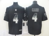 Oakland Raiders #4 Derek Carr2019 Black Smoke Fashion Limited Men Jersey