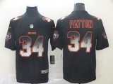 Chicago Bears #34 Walter Payton 2019 Black Smoke Fashion Limited Men Jersey