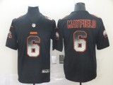 Cleveland Browns #6 Baker Mayfield Black 2019 Smoke Fashion Limited Men Jersey