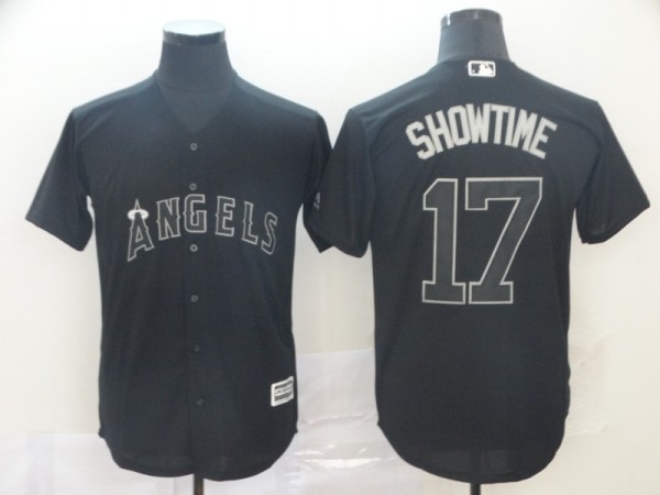 MLB Angels #17 Shohei Ohtani Showtime Black 2019 Players Weekend Player Men Jersey