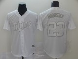 MLB Twins #23 Nelson Cruz Boomstick White 2019 Players Weekend Player Men Jersey