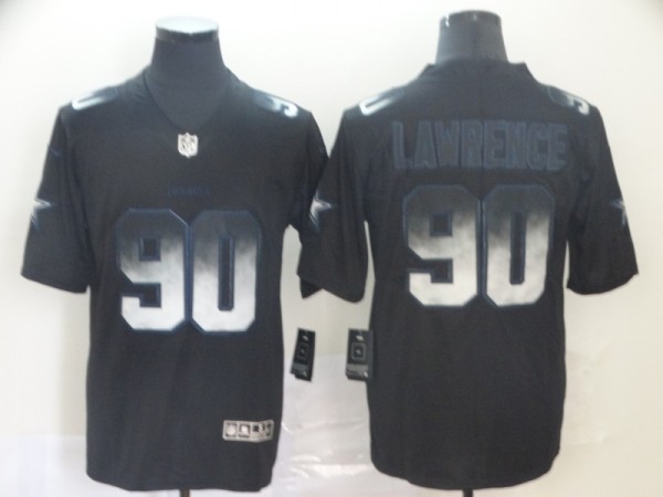 Dallas Cowboys #90 Demarcus Lawrence Black 2019 Smoke Fashion Limited Men Jersey