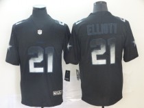 Dallas Cowboys #21 Ezekiel Elliott Black 2019 Smoke Fashion Limited Men Jersey