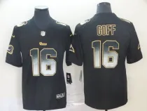 Los Angeles Rams #16 Jared Goff Black 2019 Smoke Fashion Limited Men Jersey
