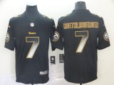 Pittsburgh Steelers #7 Ben Roethlisberger 2019 Black Smoke Fashion Limited Men Jersey